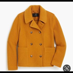 J. Crew Caramel Italian Boiled Wool Coat